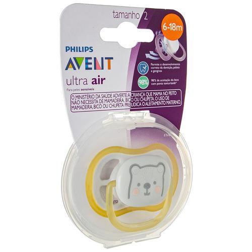 Imagem de Chupeta Ultra Air Urso (6-18m) - Philips Avent