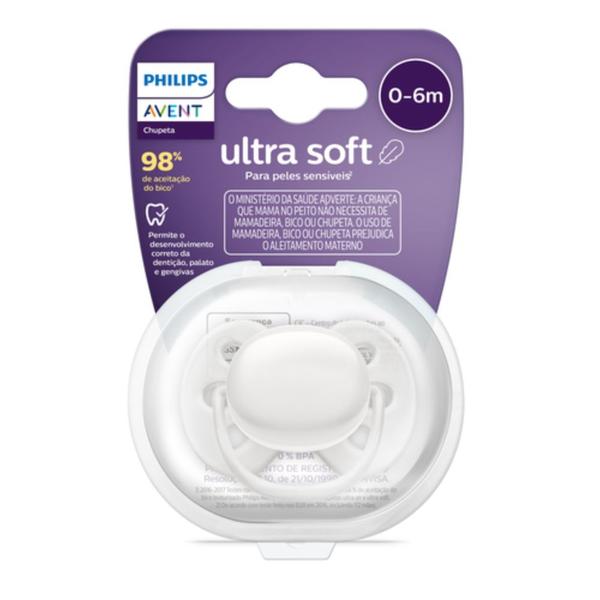 Imagem de Chupeta Ultra Soft 0-6 meses Neutra - Philips Avent