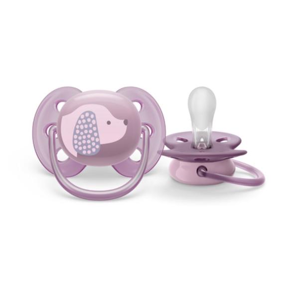 Imagem de Chupeta Ultra Soft Cachorro Rosa 6-18 meses - Philips Avent