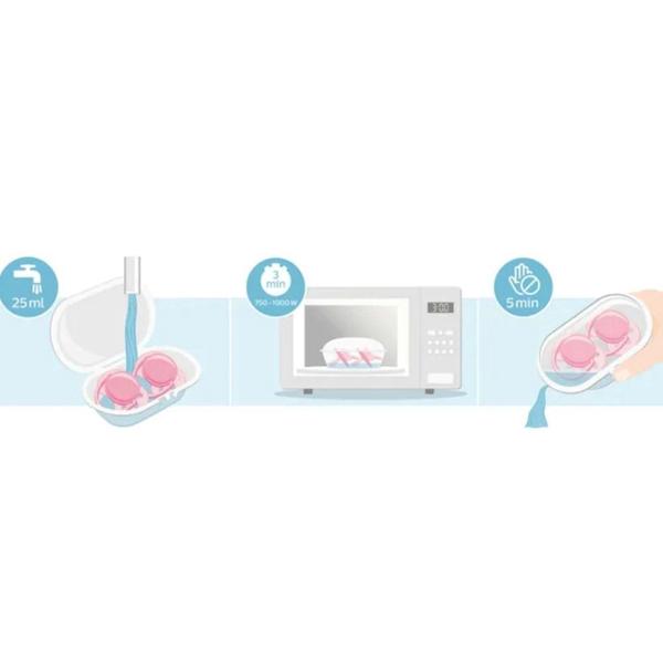 Imagem de Chupeta Ultrasoft 0-6m c/2 Coelha Rosa Philips Avent