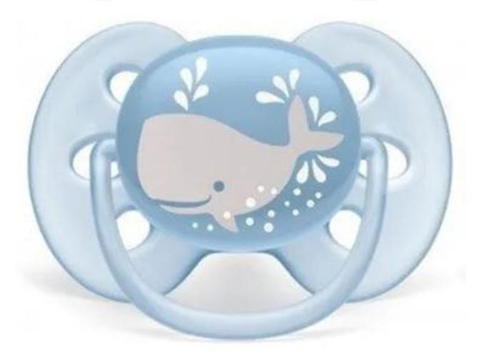 Imagem de Chupeta Ultrasoft 6-18m c/2 Baleia/Estrelas Philips Avent