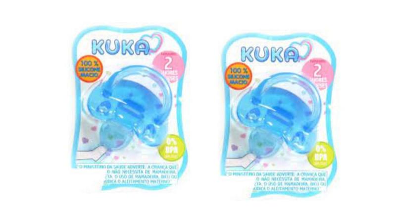 Imagem de Chupetas De Silicone Nº 1  - Azul - Kuka