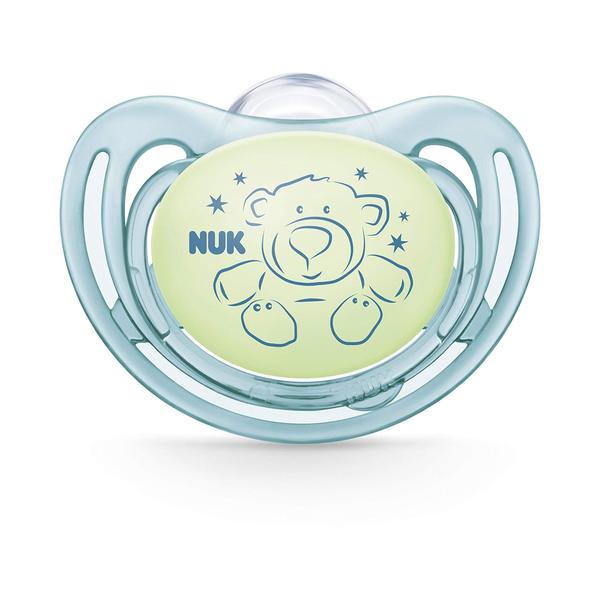 Imagem de Chupetas NUK Airflow Glow-in-the-Dark, 6 a 18 meses, pacote com 2