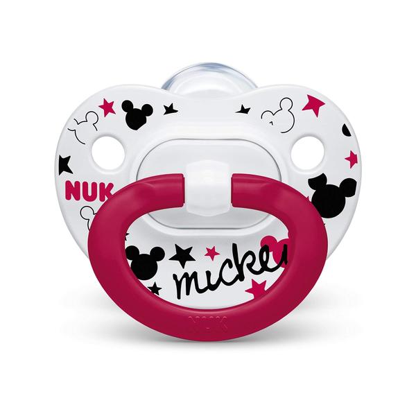 Imagem de Chupetas NUK Disney Mickey Mouse Orthodontic de 6 a 18 meses, pacote com 2