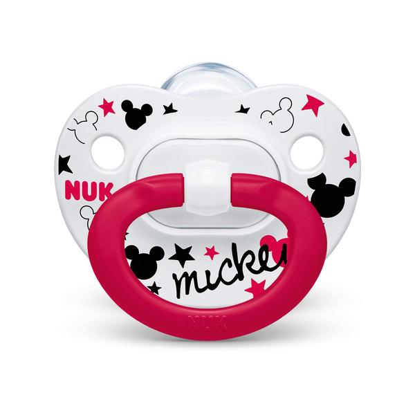 Imagem de Chupetas NUK Disney Minnie Mouse Orthodontic 0-6m, pacote com 2