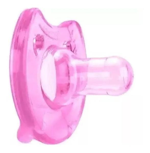 Imagem de Chupetas Silicone Bico Redondo Kit 2 Unidades Fase 2 Rosa - Kuka