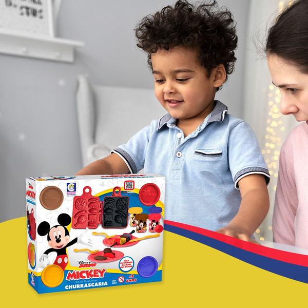 Imagem de Churrascaria Mickey Conjunto Massinhas Infantil Para Modelar