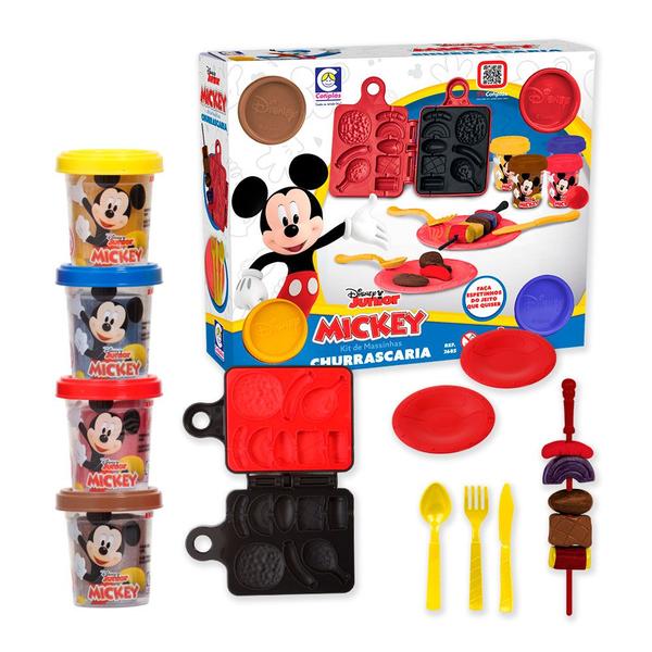 Imagem de Churrascaria Mickey Conjunto Massinhas Infantil Para Modelar