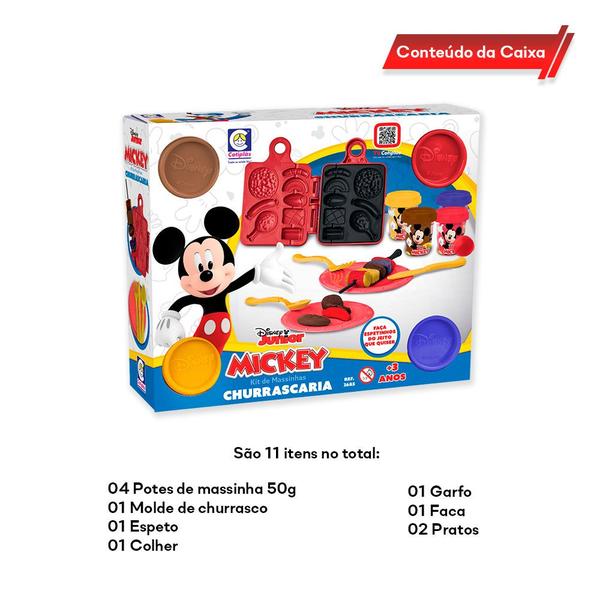 Imagem de Churrascaria Mickey Conjunto Massinhas Infantil Para Modelar