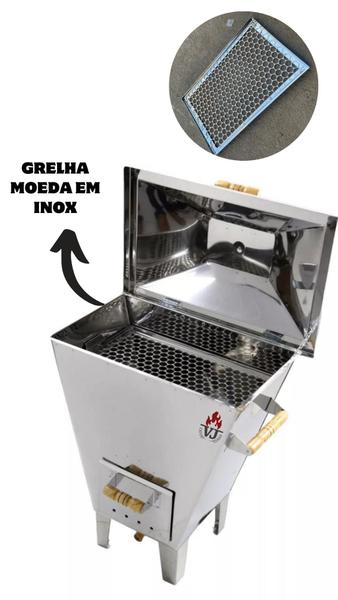 Imagem de Churrasqueira a Bafo Inox PP com Kit gás