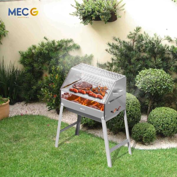 Imagem de Churrasqueira A Carvão Angus Grill Inox 430 65X40Cm Mec G