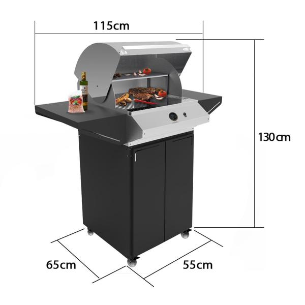 Imagem de Churrasqueira à Gás Americana GLP Saro Inox