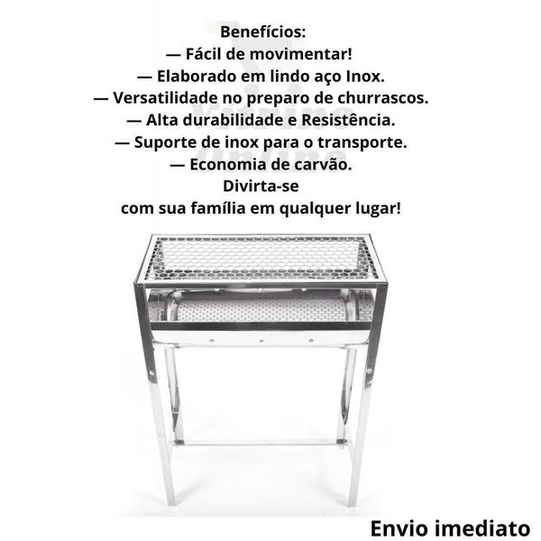 Imagem de Churrasqueira alta inox para apartamento