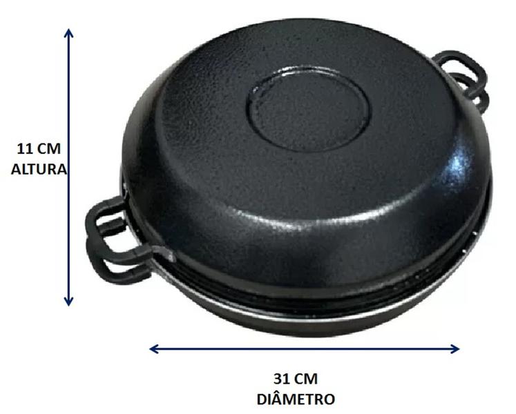 Imagem de Churrasqueira Boca De Fogão Grill Assar Carnes Legumes Cor Preto