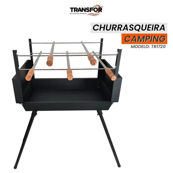 Imagem de Churrasqueira camping portátil desmontável - tr1720