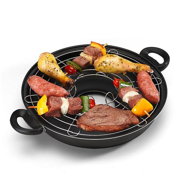 Churrasqueira de Fogão Grill Antiaderente Alumínio Nacional Churrasqueira de Fogão Grill Antiaderente Alumínio Nacional