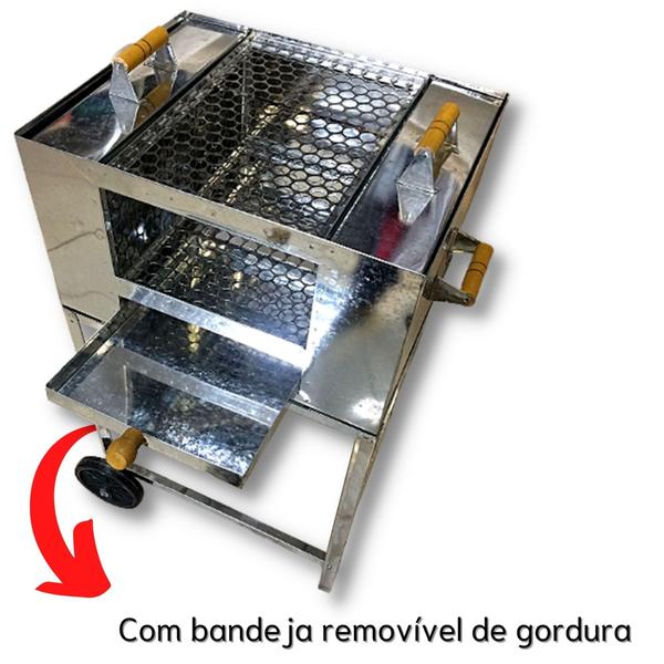 Imagem de Churrasqueira Ecológica Para Apartamento Sem Fumaça 2 Grelhas