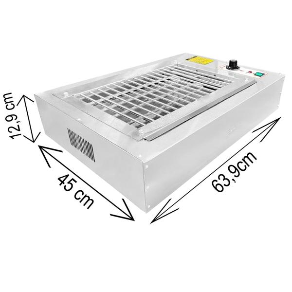 Imagem de Churrasqueira Elétrica Bancada 110v/220v Grelha Uruguaia