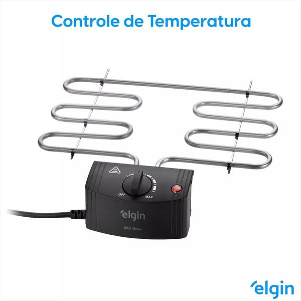 Imagem de Churrasqueira Elétrica Elgin 42chu2001000 Preta 1800w 110V