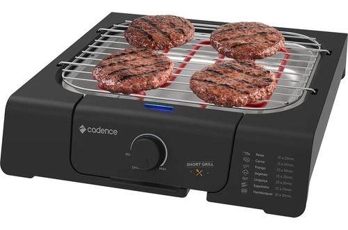 Imagem de Churrasqueira Elétrica Short Grill Grl805 Preta Cadence Cor Preto 110v