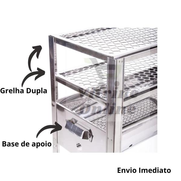 Imagem de Churrasqueira  Espetinho Profissional 80x28cm