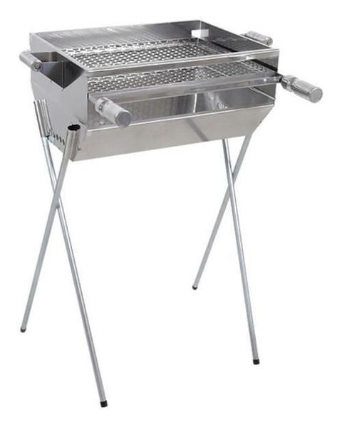 Imagem de Churrasqueira Inox Carvão Grelha 50x40 Portátil - Preto