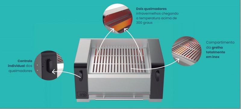 Imagem de Churrasqueira Parrilla a Gás GLP Assador Inox And Anodilar