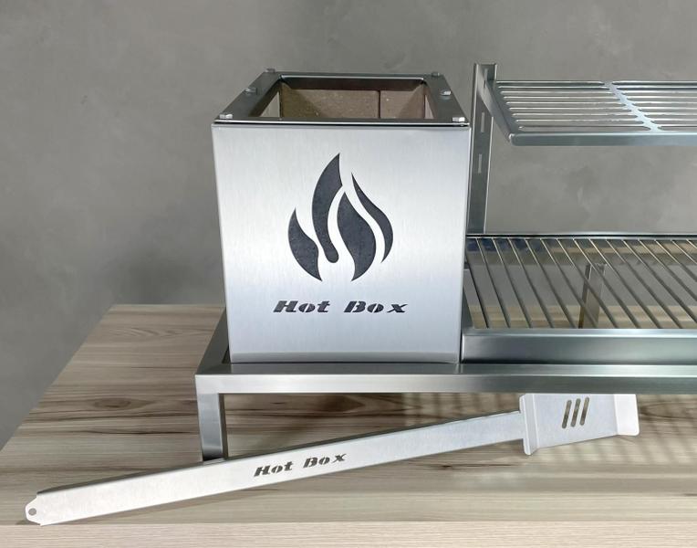 Churrasqueira Parrilla em INOX com Firebox e Grelha Uruguaia + KIT TENDAL 89x34cm - CWD Imagem de Churrasqueira Parrilla em INOX com Firebox e Grelha Uruguaia + KIT TENDAL 89x34cm
