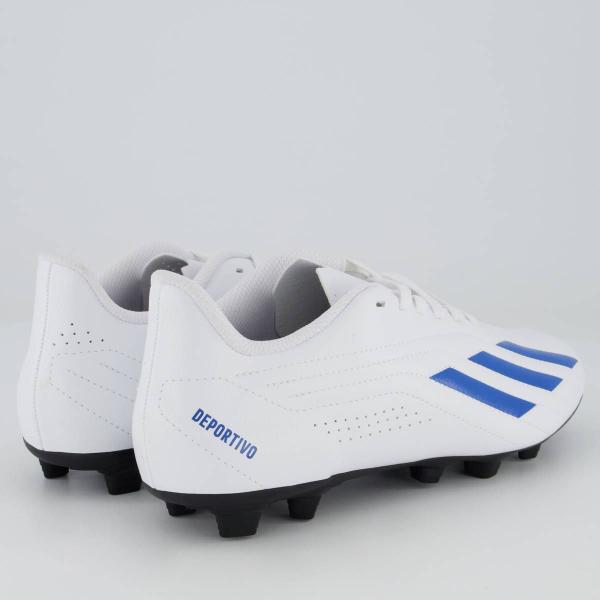 Imagem de Chuteira Adidas Deportivo II FxG Campo Branca e Azul