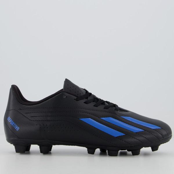 Imagem de Chuteira Adidas Deportivo II FxG Campo Preta e Azul