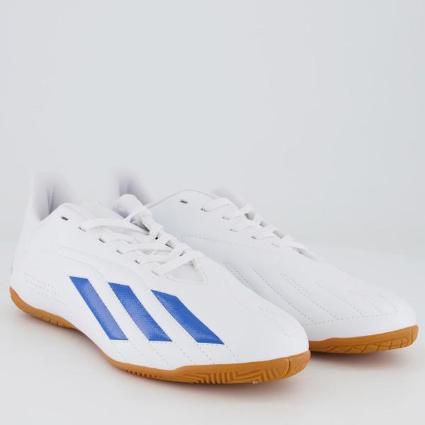 Imagem de Chuteira Adidas Deportivo II IN Futsal Branca e Azul