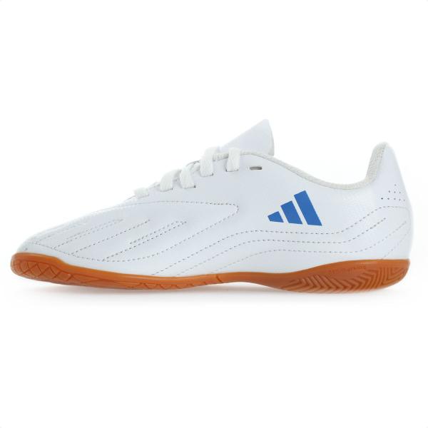 Imagem de Chuteira Adidas Futsal Deportivo II HP2516 Branca e Azul - Infantil