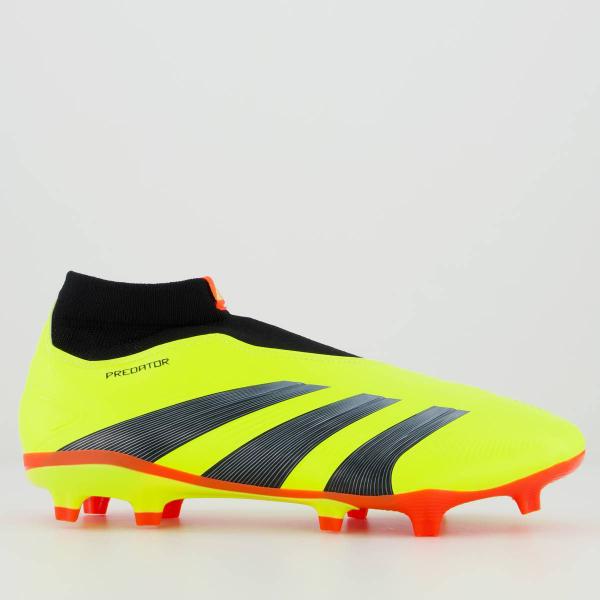 Imagem de Chuteira Adidas Predator 24 League LL Campo Amarela e Preta