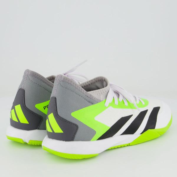 Imagem de Chuteira Adidas Predator Accuracy 23.3 IN Futsal Branca e Amarelo Fluorescente