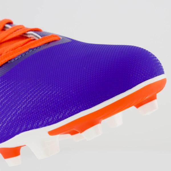 Imagem de Chuteira Adidas Predator Artilheira 24.5 FG Campo Azul e Laranja