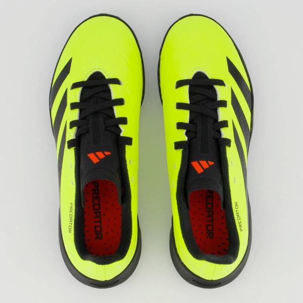 Imagem de Chuteira Adidas Predator League Academy Low TF Society Juvenil Verde e Preta