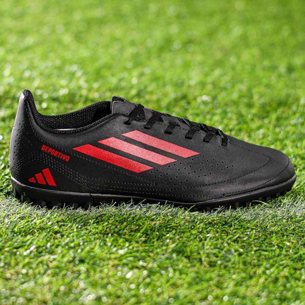 Imagem de Chuteira Adidas Society Deportivo III Preto Vermelho e Preto - Masculino