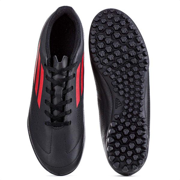 Imagem de Chuteira Adidas Society Deportivo III Preto Vermelho e Preto - Masculino