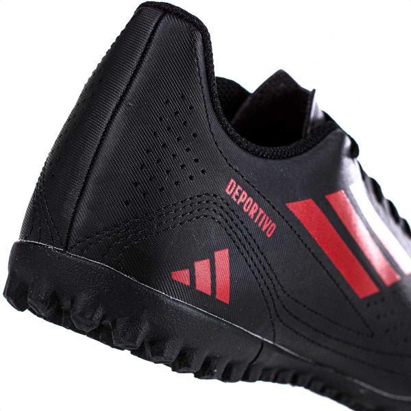 Imagem de Chuteira Adidas Society Deportivo III Preto Vermelho e Preto - Masculino