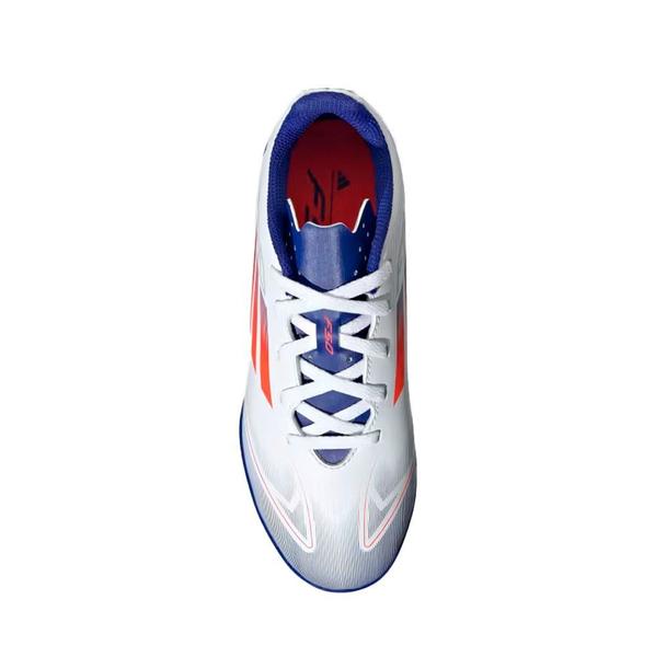 Imagem de Chuteira Adidas Society F50 Club Infantil Branco Azul Vermelho