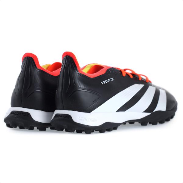 Imagem de Chuteira Adidas Society Predator League TF Preto Branco e Laranja - Masculina