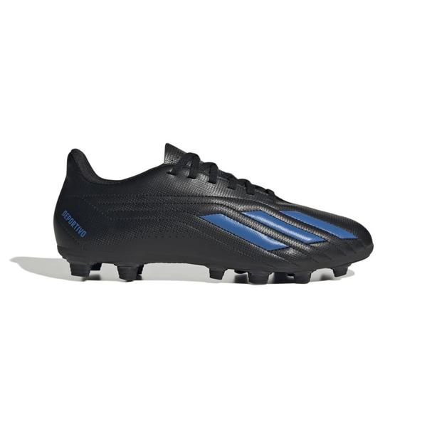 Imagem de Chuteira Campo Adidas Deportivo II Flexible Ground Cor: Preto E Azul - Tamanho: 44