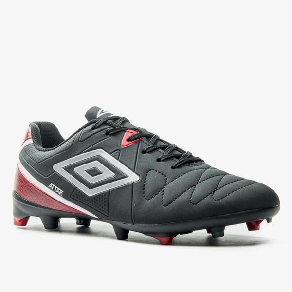 Imagem de Chuteira Campo Umbro Attak Eternal - Preto+Prata