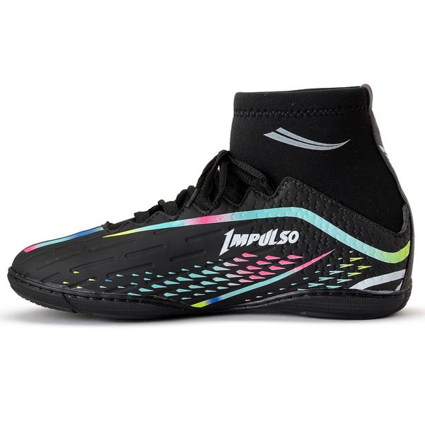 chuteira cano longo botinha futsal quadra lisa Chuteira