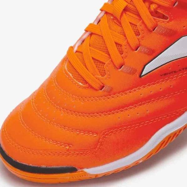 Chuteira de Futsal Joma Maxima - Laranja e Branco Imagem de Chuteira de Futsal Joma Maxima - Laranja e Branco