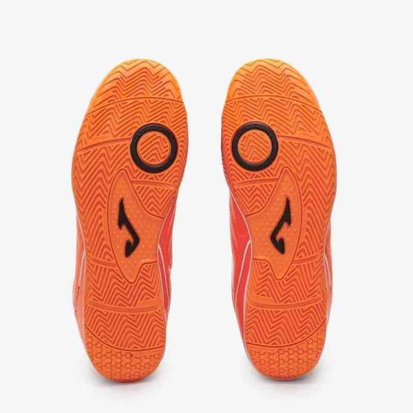 Chuteira de Futsal Joma Maxima - Laranja e Branco Imagem de Chuteira de Futsal Joma Maxima - Laranja e Branco
