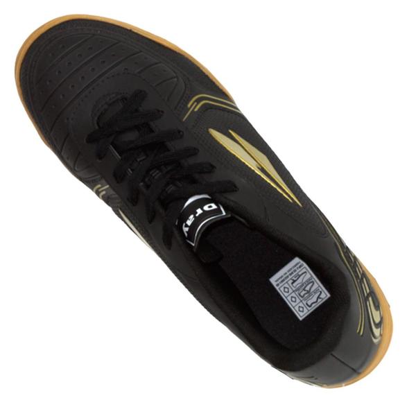 Imagem de Chuteira Dray Futsal 806 Preta e Dourada - Masculina