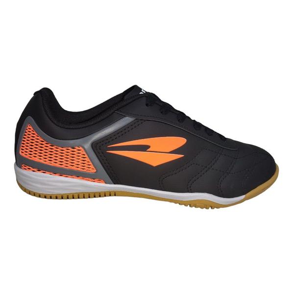 Imagem de Chuteira Dray Indoor Ref. 389 Masculino - Preto/Laranja