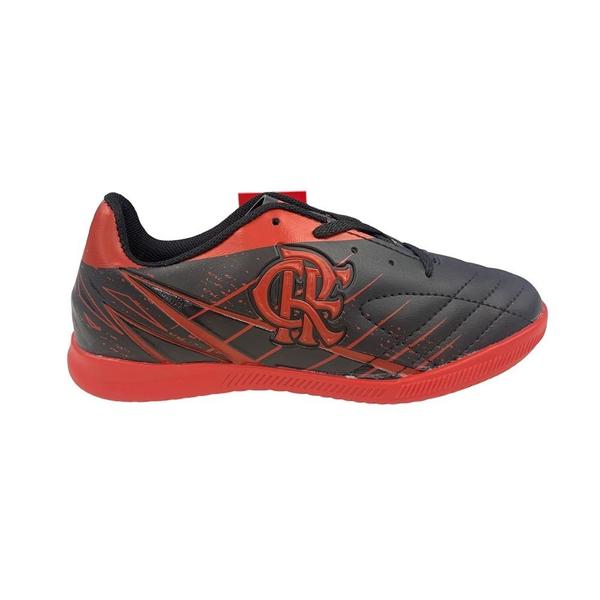 Imagem de Chuteira Flamengo Oxn Avanti 3 Futsal Pro Pvc - Infantil - Preto//vermelho