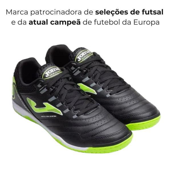 Imagem de Chuteira Futebol de Salão Futsal Joma Maxima  Masculino Tênis Futebol de Salão Futsal Quadra